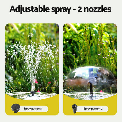 Gardeon Solar Submersible Water Pond Fountain Pump with Filter Box 6FT 1190L/H