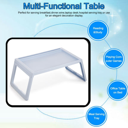 Multifunction Laptop Bed Desk with foldable legs for Home Office (Blue)