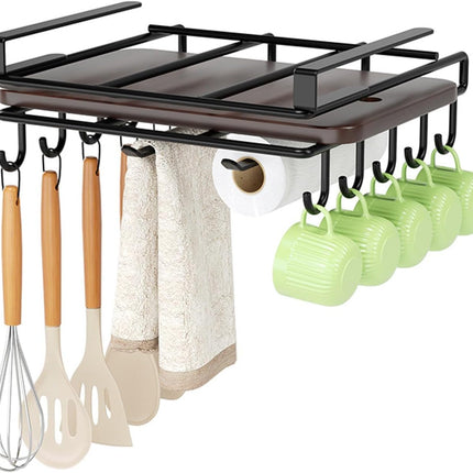 Multifunctional Under Cabinet Cutting Board Metal Holder Organiser