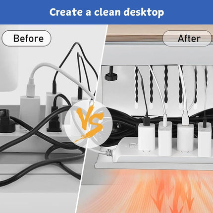 Under Desk Side Laptop Holder Storage with No Drill Cable Management Tray and Pen Storage for Office and Home