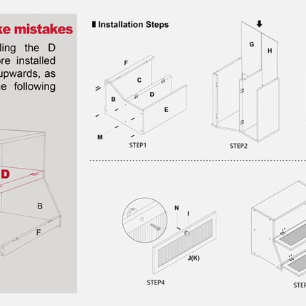 CARLA HOME Double Layer Bamboo Bread Box for Kitchen Counter - Large Capacity Bread Storage Container with Clear Window, Easy Assembly, Farmhouse Style Bread Holder (White)