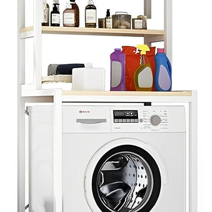 CARLA HOME 3-Tier Over Washing Machine Storage Rack Laundry Shelf Organizer for Bathroom or Toilet (White)