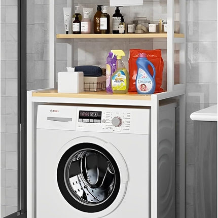 CARLA HOME 3-Tier Over Washing Machine Storage Rack Laundry Shelf Organizer for Bathroom or Toilet (White)