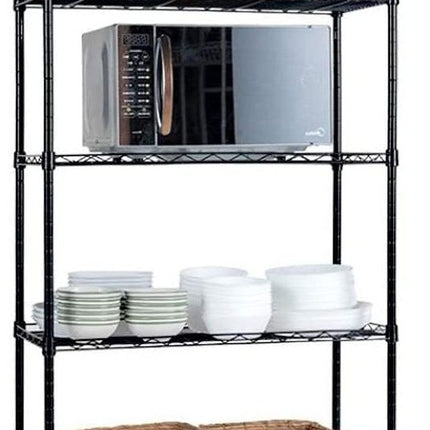 CARLA HOME 5-Tier Adjustable Metal Storage Shelves Wire Rack Organizer for Kitchen, Pantry, Bathroom or Laundry Room (60cm W x 40cm D x 176cm H)