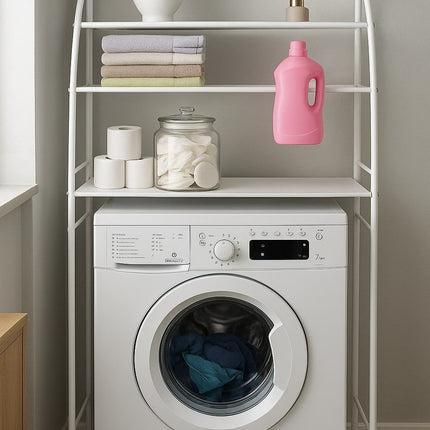 CARLA HOME 3-Tier Over Washing Machine Storage Rack for Laundry Room Space Saving, Towels, Detergent & Bathroom Essentials