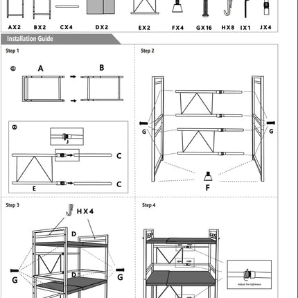 CARLA HOME 3-Tier Microwave Oven Rack with Adjustable Metal Kitchen Shelf Stand for Countertop Storage and 6 Hooks for Utensils