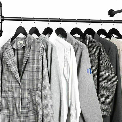 Iron Wall Mounted Clothes Rack with Shelf Garment Display