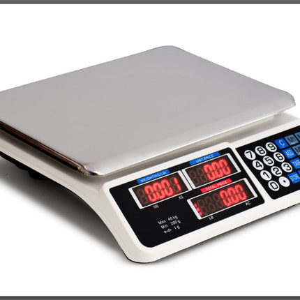 Digital Kitchen Scale Electronic 40KG 1g Increment White