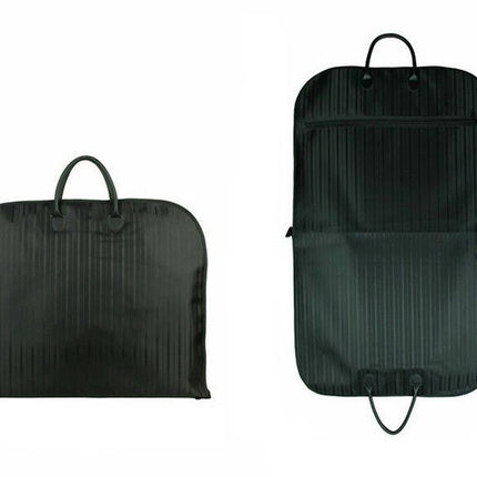 Black Men Suit Cover Zippered Dustproof Garment Bag Travel Organizer