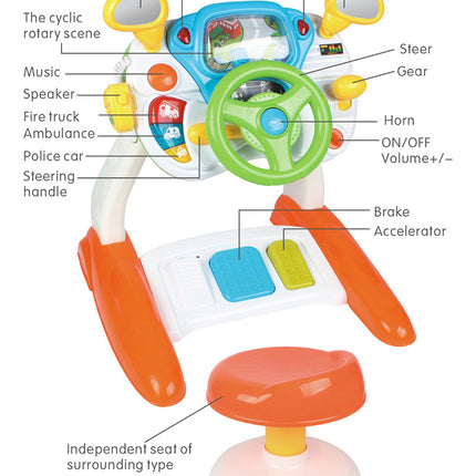 Baby Sensory Play Interactive Driving  Simulation with Music and Light