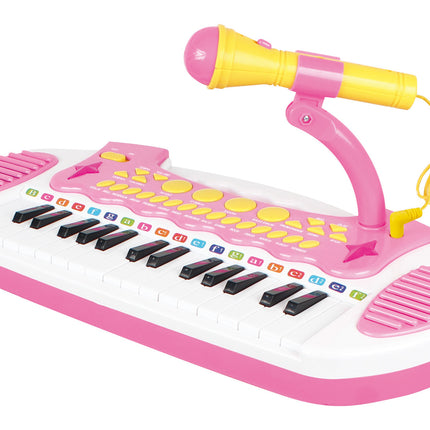Children's Electronic Keyboard with Stand (Pink) Musical Instrument Toy