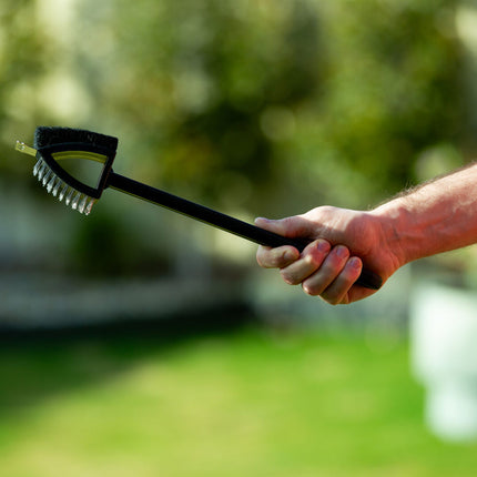 Stainless Steel BBQ Brush and Scraper Blade