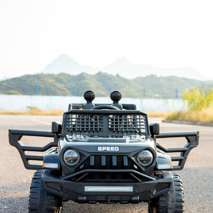 Jeep Inspired Remote Controlled Ride-on Electric Car (Black)