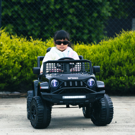 Jeep Inspired Remote Controlled Ride-on Electric Car (Black)