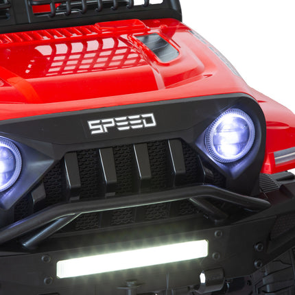 Jeep Inspired Remote Controlled Ride-on Electric Car (Red)