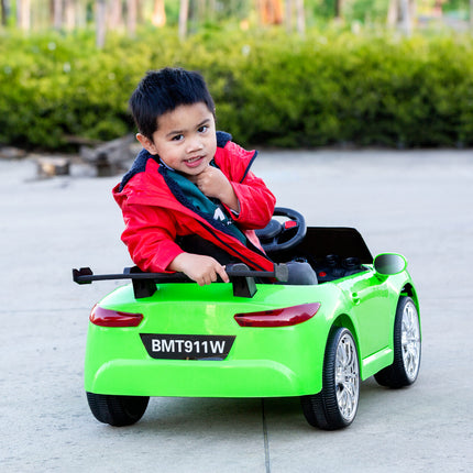 Porsche-inspired Design Ride-on (Green) Electric Car with Parental Remote Control
