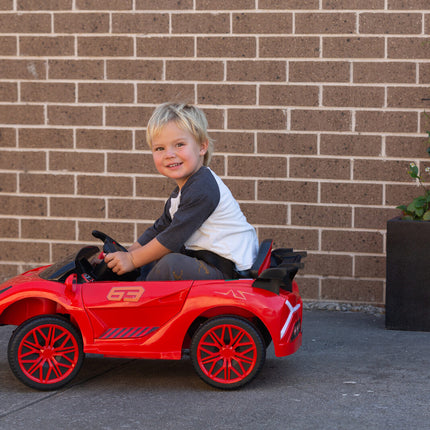 Ferrari Inspired 12V Ride-on Electric Car with Remote Control - Red