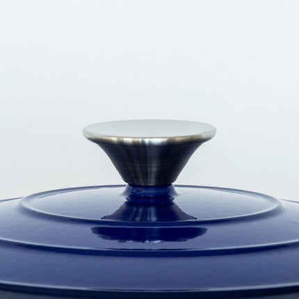 26cm Enamelled Cast Iron French Oven Casserole (4.7L) - Blue