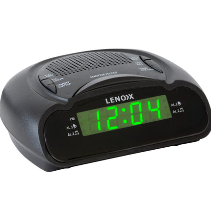 AM/FM Alarm Clock & Radio w/ Green LED Time Numbering
