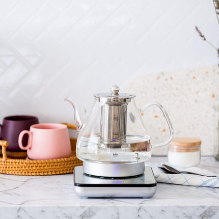 1.2L Digital Glass Kettle w/ Electric Tea Pot & Infuser 800W