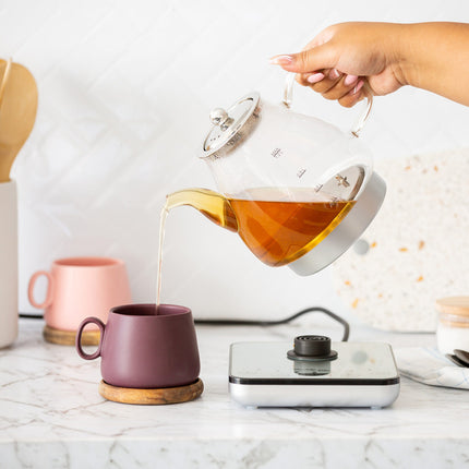 1.2L Digital Glass Kettle w/ Electric Tea Pot & Infuser 800W
