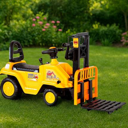 Kids Manual Forklift Ride-On with Working Mast Lift and Pallet