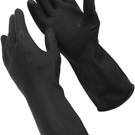 1 Pair Sabco Heavy Duty Latex Gloves w/ Cotton Lining - Large Size