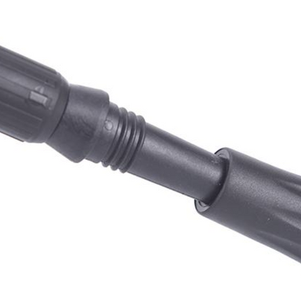 Folding Walking Stick Telescopic Adjustable Antishock Hiking Grip Pole Trekking - Black
