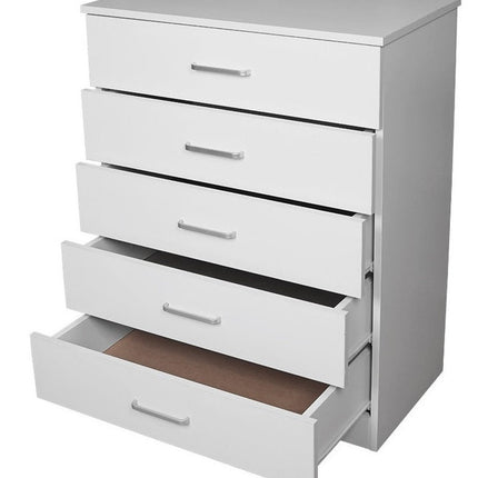 NNECN Classic Elegance: Five-Drawer Chest for Organized Living