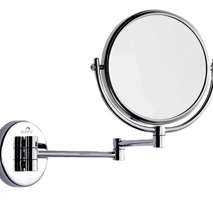 3X & 1X Wall Mount Magnifying Mirror (Solid Brass)