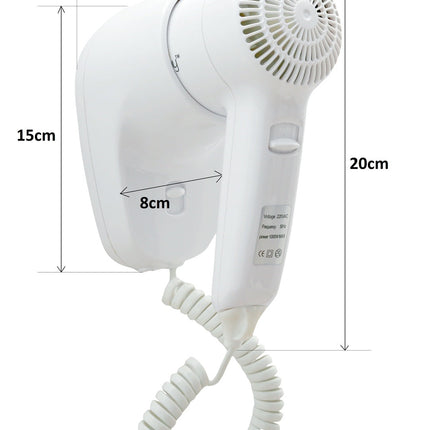 Wall Mount Hair Dryer 1200W - White