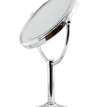 5X & 1X LED Tabletop Magnifying Mirror - Chrome