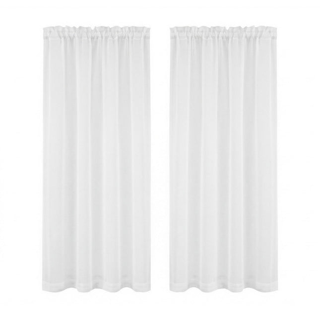 Artiss Blockout Curtains 2X 132x160cm Light Filtering Window Drapes Rod Pocket
