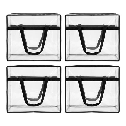 Artiss Blanket Storage Bags 4Pcs 40L PVC Box Clothes Doona Moving Organiser