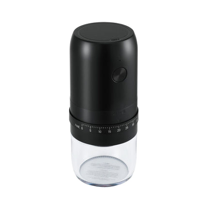 Devanti Electric Coffee Grinder USB-C Rechargeable Portable Coffee Bean Grinder with 40 Precise Grind Settings | Automatic Spice Nut Pepper Grinder Mill with Cleaning Brush & Ground Coffee Container for Home Office Camping Travel, Black