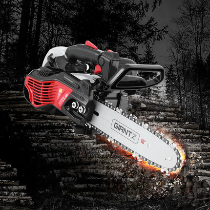 Giantz 25CC Petrol Chainsaw 10'' Bar Chain Saw Lightweight for Pruning Cutting