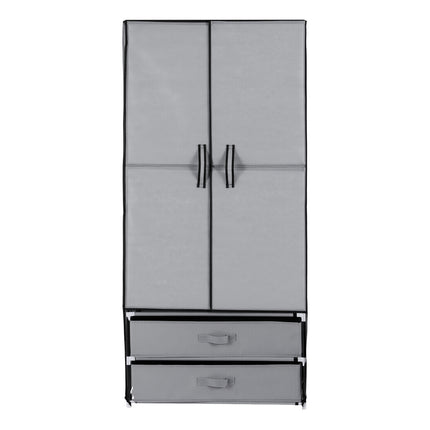 Artiss Large Portable Clothes Closet Wardrobe with Magnetic Door Grey