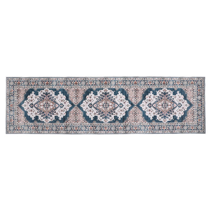 Artiss 80 x 300 cm Washable Runner Area Rug No Hard Glue Quilt-Like Soft for Home Decor, 0.5cm Ultra-Thin Pet Friendly Bohemian Medallion Bedroom Carpet