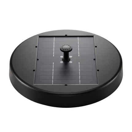 Gardeon Solar Fountain Pumps Bird Bath Battery Backup LED Remote Black 27cm