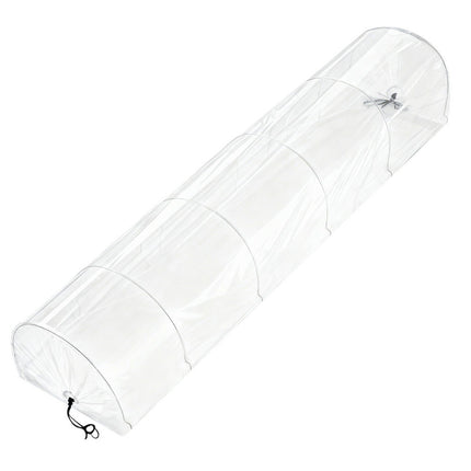 Green Fingers Mini Greenhouse 300x45x30cm Tunnel Clear PVC Steel Frame Portable