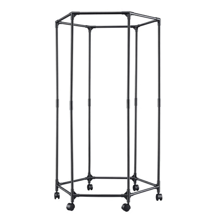 Artiss Clothes Rack Airer Rail Coat Stand Wheels 6 Rods