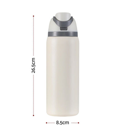Everfit 950ML Insulated Water Bottle with Straw Stainless Steel Drink Bottle