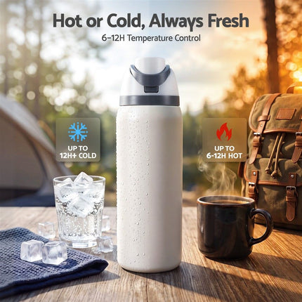 Everfit 950ML Insulated Water Bottle with Straw Stainless Steel Drink Bottle