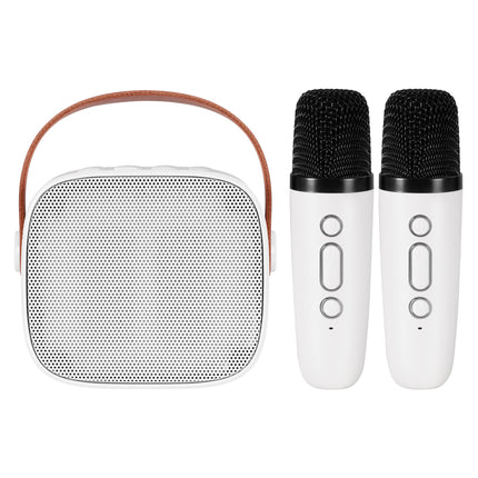 Alpha Mini Portable Karaoke Machine for Adults Kids with 2 Wireless Microphones