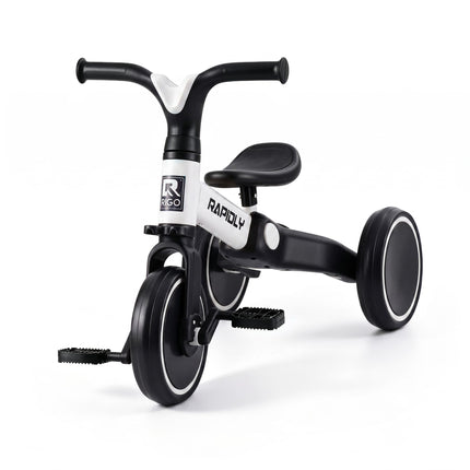 RIGO Tricycle Bike, Kids Bike with 3 wheels, Carbon Steel 70cm White