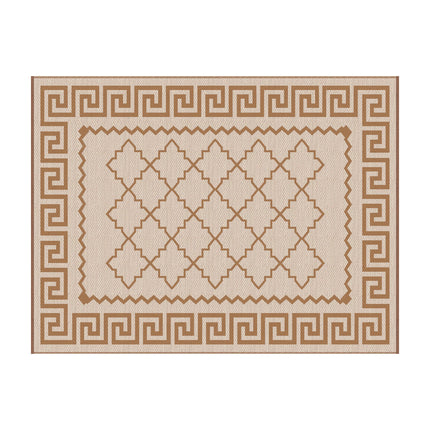 Gardeon Outdoor Rugs 274x366cm Large Carpet Reversible PP Dual-Sided Area Mat Patio Rug Khaki