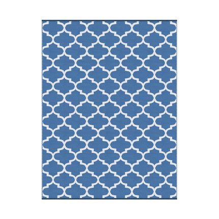 Gardeon Outdoor Rugs 274x366cm Large Carpet Reversible Area Mat PP Dual-Sided Patio Rug Blue