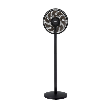 Devanti Pedestal Fan with Remote, 7 Speeds 3 Heights DC Motor, Black