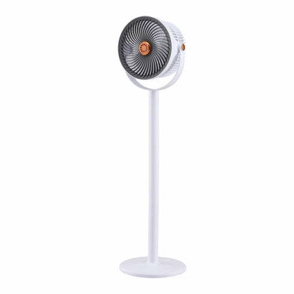 Devanti Rechargeable Pedestal Fan, 4000mAh Battery 5 Speed 4 Height, White