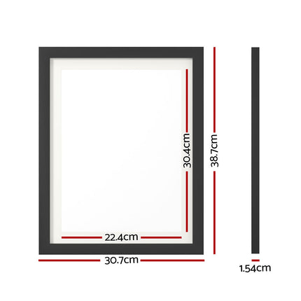 Artiss Photo Frame 3PCS Set Black